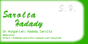 sarolta hadady business card